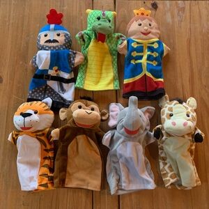 MELISSA & DOUG | Zoo Friend & Palace Pals Hand Puppets